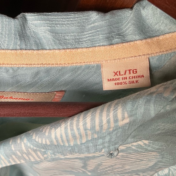 Tommy Bahama Aloha Camp Silk Shirt Sz XL - Picture 4 of 6